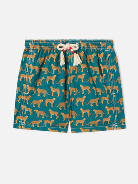 Short de bain léger Jean Lighting 70 avec imprimé cheeta 