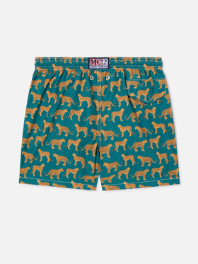 Short de bain léger Jean Lighting 70 avec imprimé cheeta 