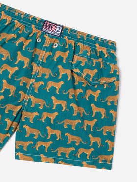 Short de bain léger Jean Lighting 70 avec imprimé cheeta 