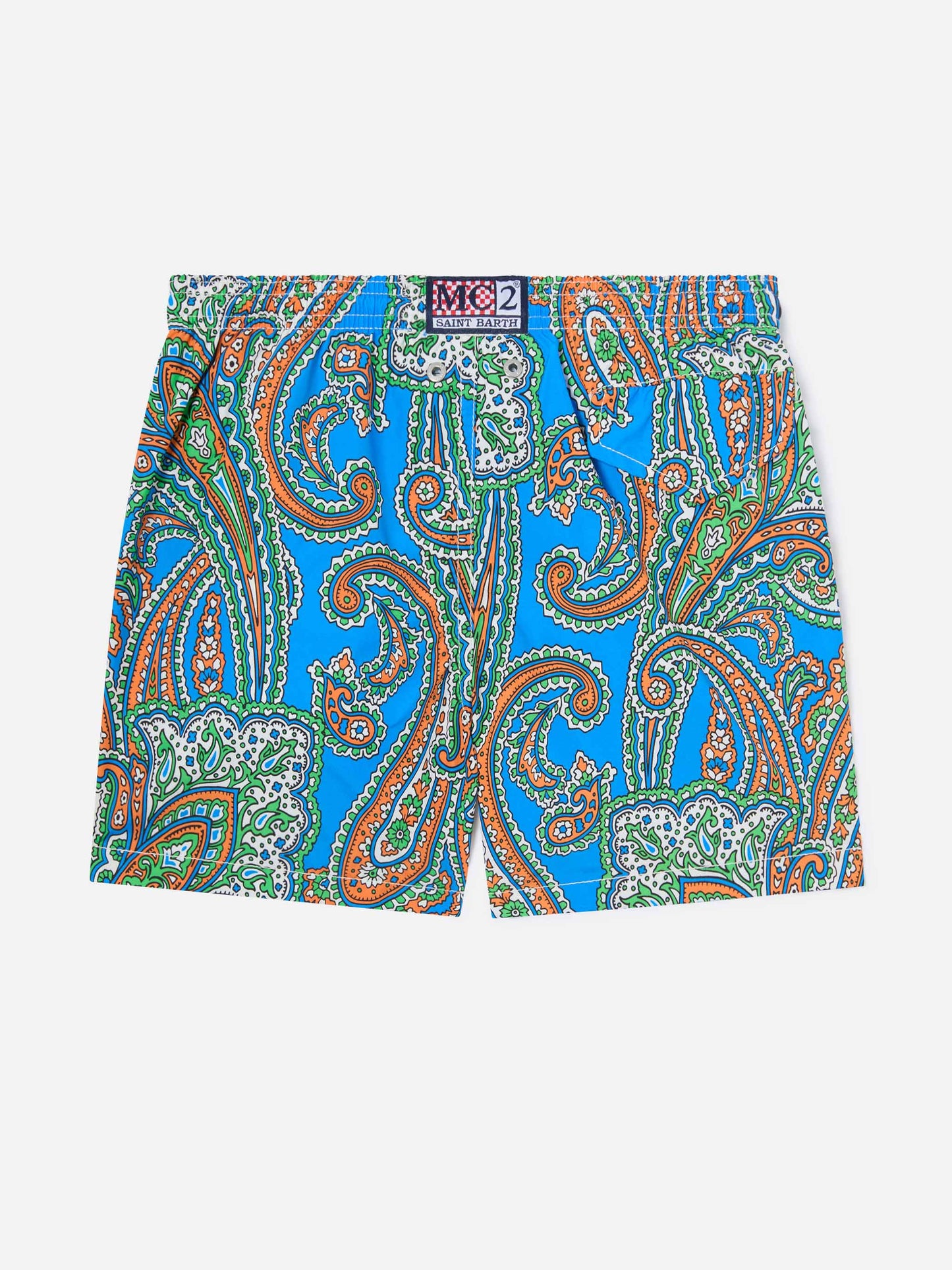 Short de bain garçon à imprimé cachemire 
