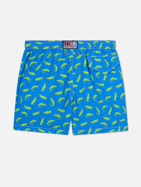 Short de bain garçon bluette à imprimé alligators verts 
