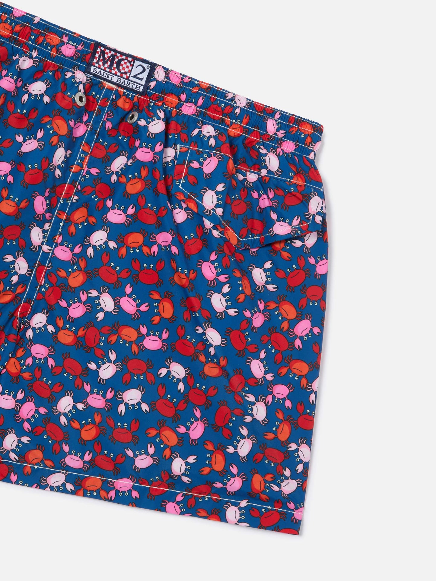 Bañador short para niño con estampado de cangrejos 