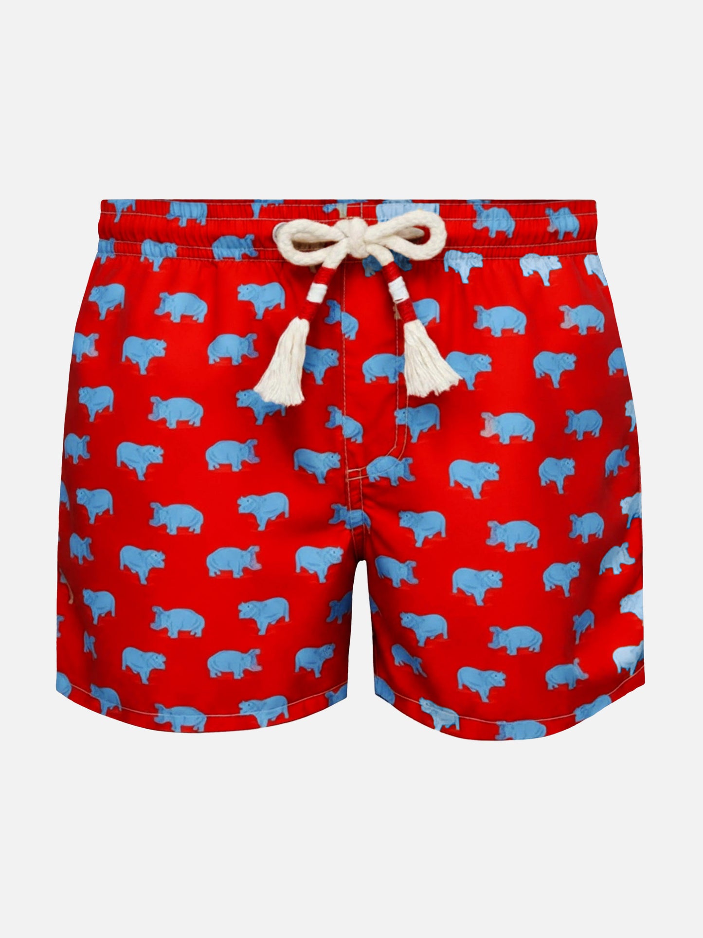 Jean Lighting 70 lightweight swim shorts with hippo print