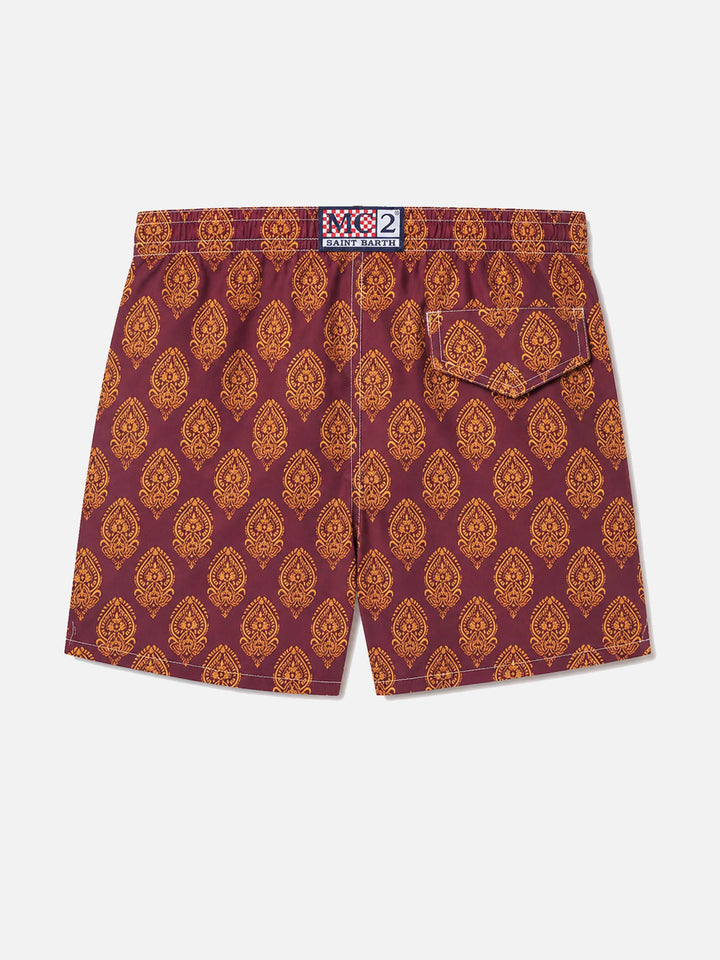 Jean Lighting 70 leichte Badeshorts mit indischem Muster