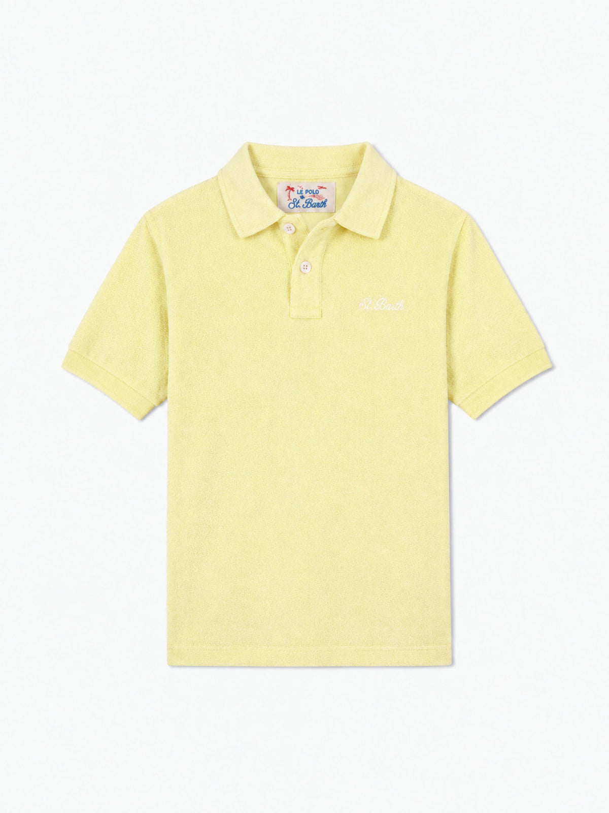 Polo de rizo amarillo pálido para niño Jeremy Jr 