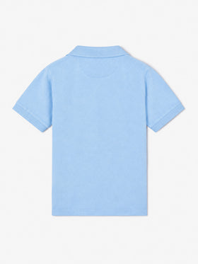 Light blue Jeremy Jr terry polo shirt