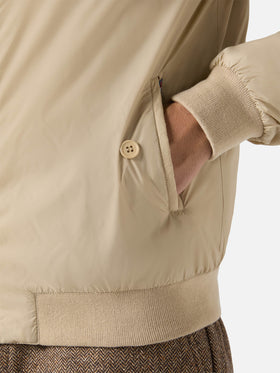 Jet lightweight bomber jacket in beige