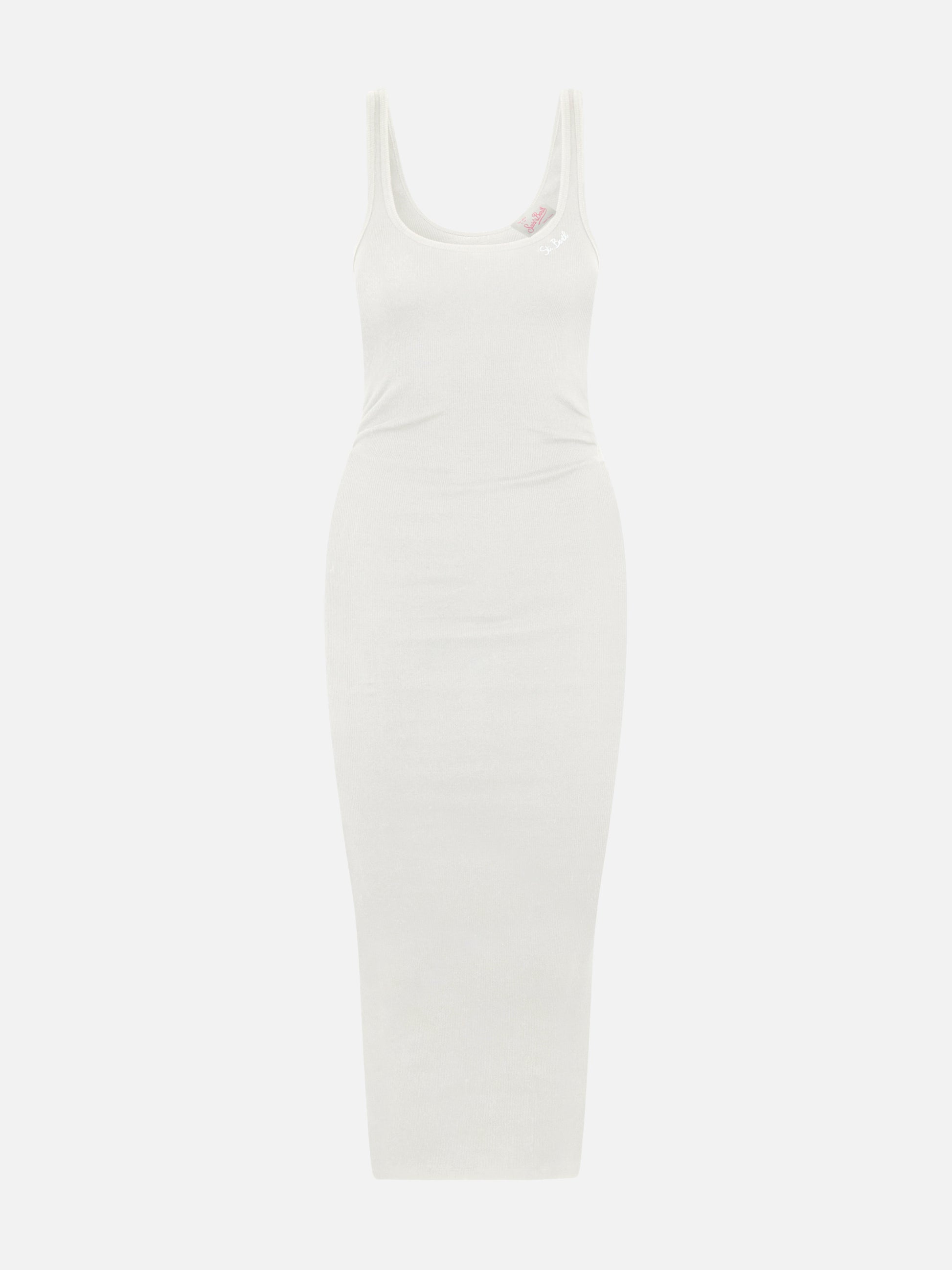 Woman ribbed cotton jersey tank dress Jennifer - MC2 Saint Barth