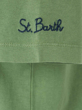 Boy military green t-shirt with Snoopy print | SNOOPY - PEANUTS™ SPECIAL EDITION