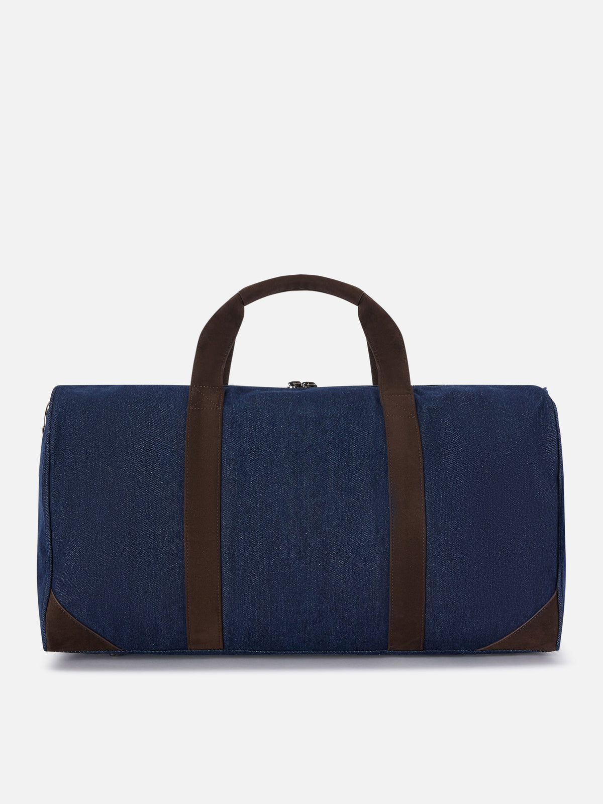Blue Bolsa de viaje de denim Jetleg con bordado del logo 