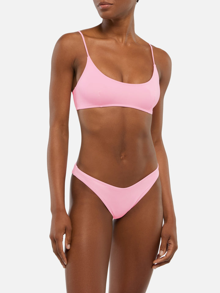 Klassische Badehose „Lido“ in Rosa – Strand-Bralette „Judy“ in Rosa