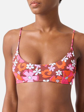 Bralette-Bikinioberteil Judy mit floralem Print 