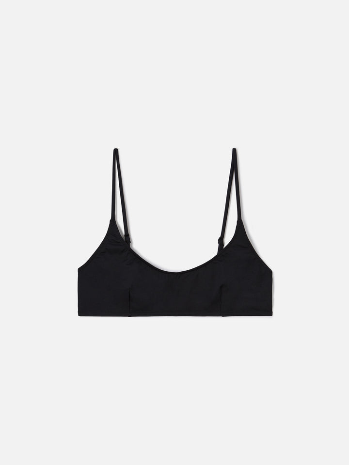 Haut de bikini brassière Judy en noir uni 