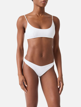 Judy Naomi weißes Bralette-Bikini 
