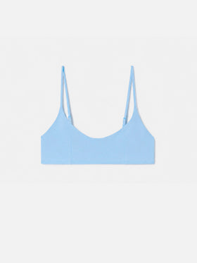 Hellblaues Judy Bralette-Bikinioberteil 