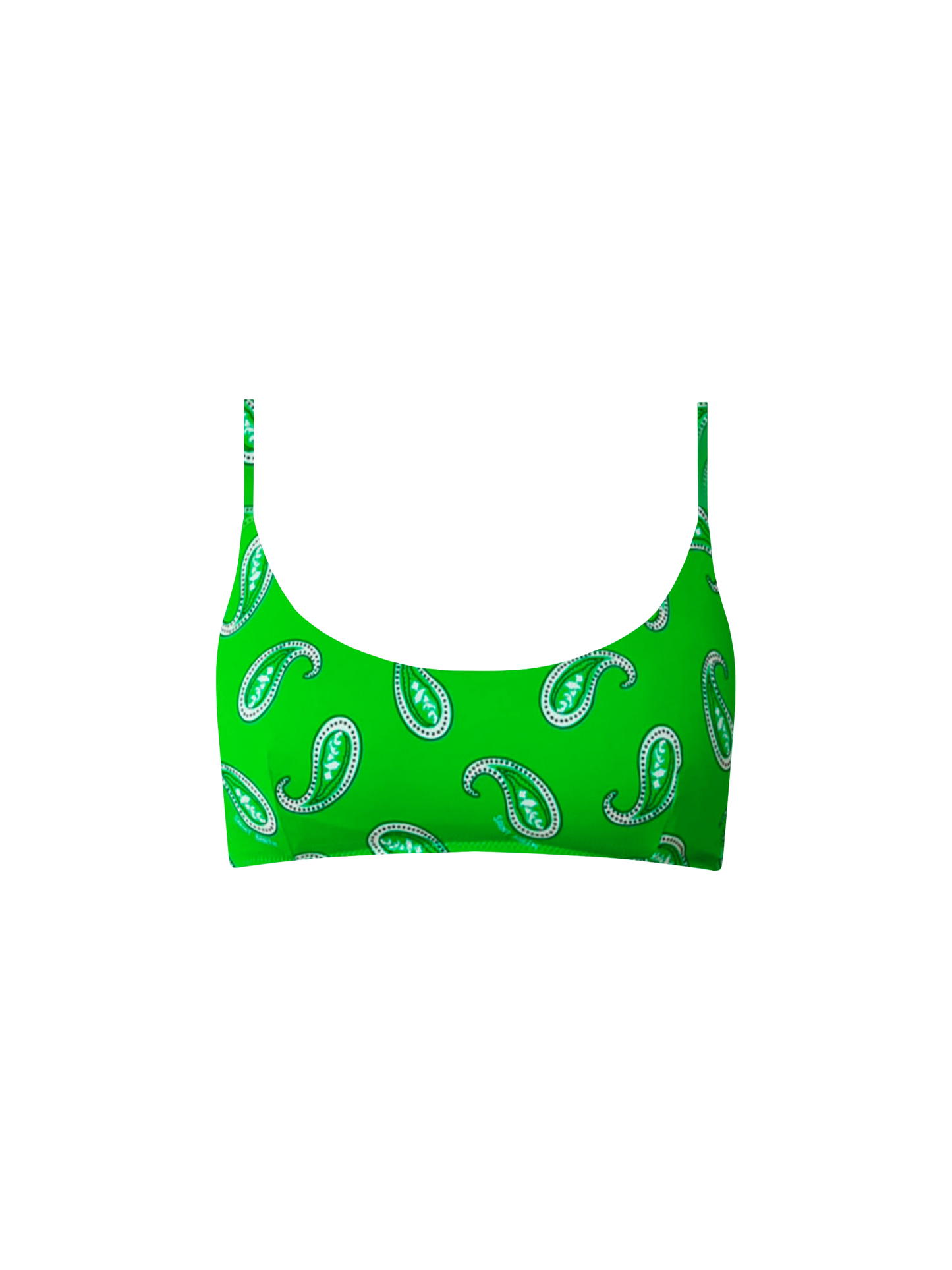 Costume da bagno donna bralette con stampa paisley