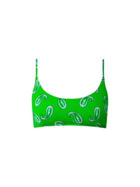 Costume da bagno donna bralette con stampa paisley