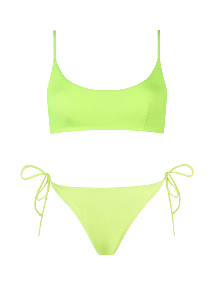 Woman fluo yellow bralette bikini Judy Virgo - MC2 Saint Barth