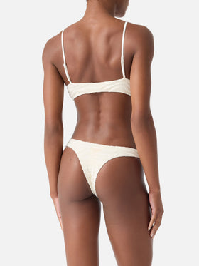 Judy Naomi zebra terry bralette bikini