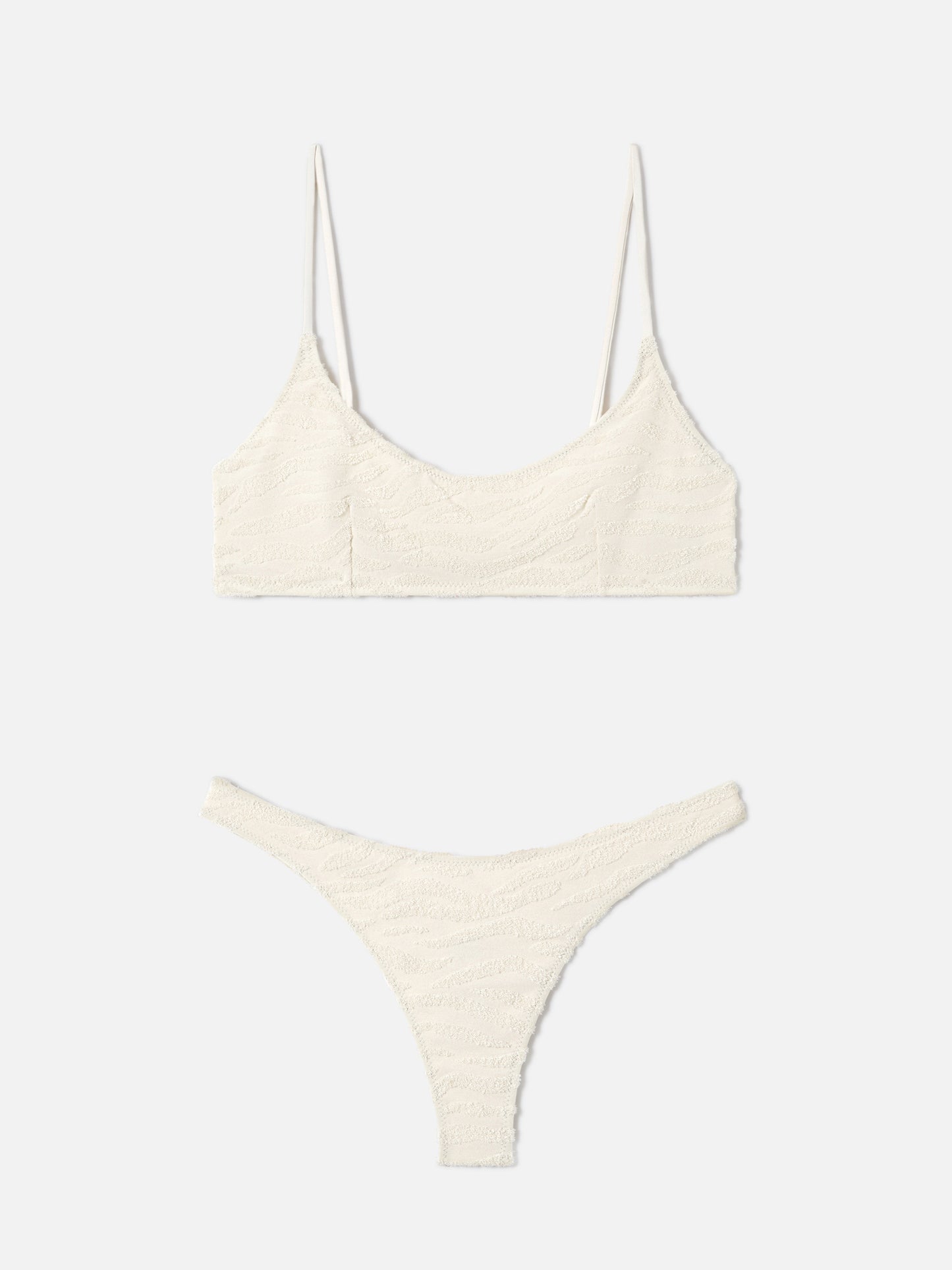 Judy Naomi zebra terry bralette bikini