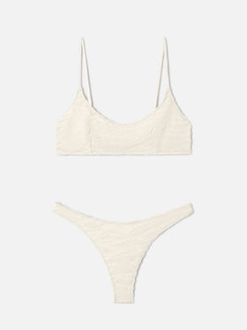 Judy Naomi zebra terry bralette bikini