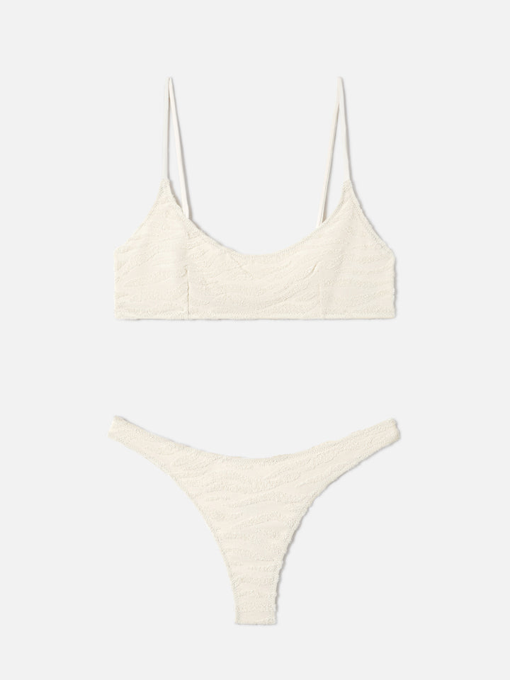 Judy Naomi Zebra-Frottee-Bralette-Bikini 