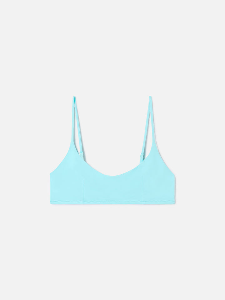 Haut de bikini bralette Judy vert d’eau 