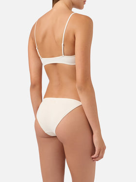Bikini brassière Judy Virgo cream avec liens à nouer 