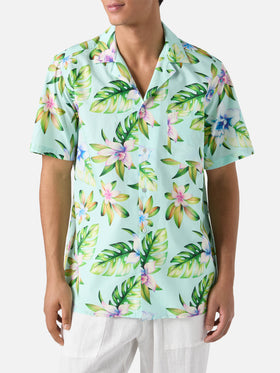 Kalea cotton shirt with floral print