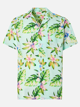 Kalea cotton shirt with floral print