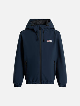 Boy hooded lightweight windbreaker Kauris Jr with Snoopy print | SNOOPY PEANUTS SPECIAL EDITION - MC2 Saint Barth