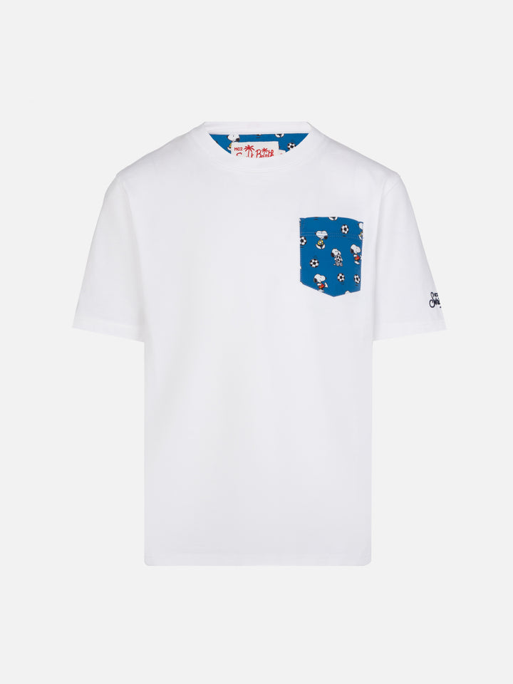 Kea cotton t-shirt with Snoopy printed pocket | SNOOPY PEANUTS® SPECIAL EDTION - MC2 Saint Barth