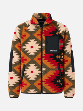 Giacca Keystone in sherpa con motivo navajo