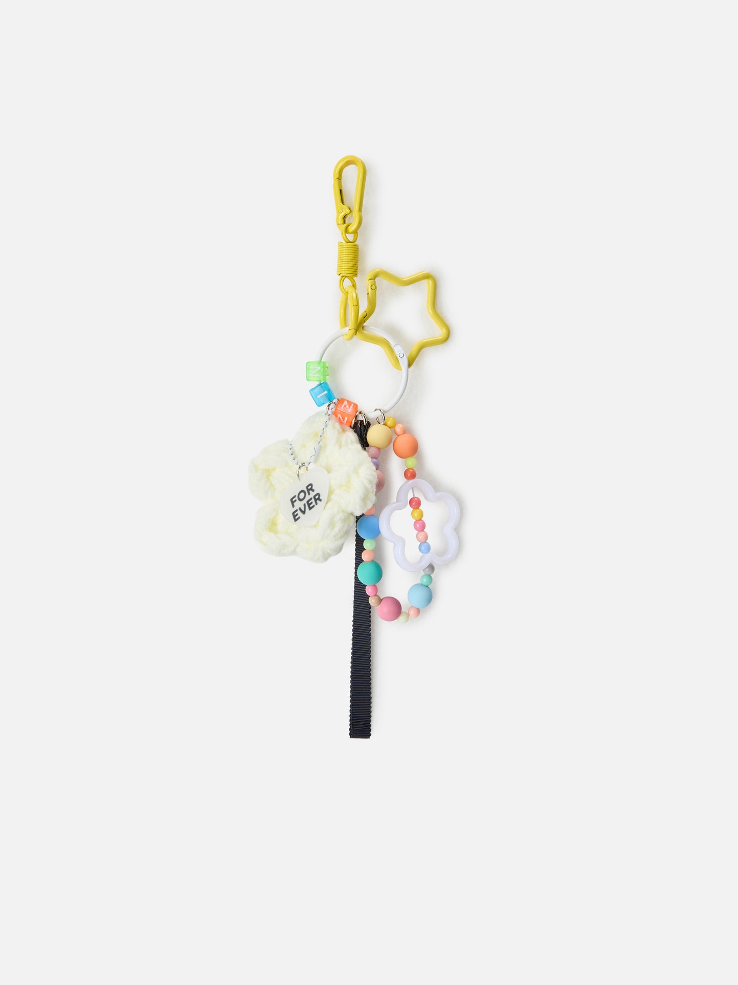 Funny charm da borsa con margherita crochet