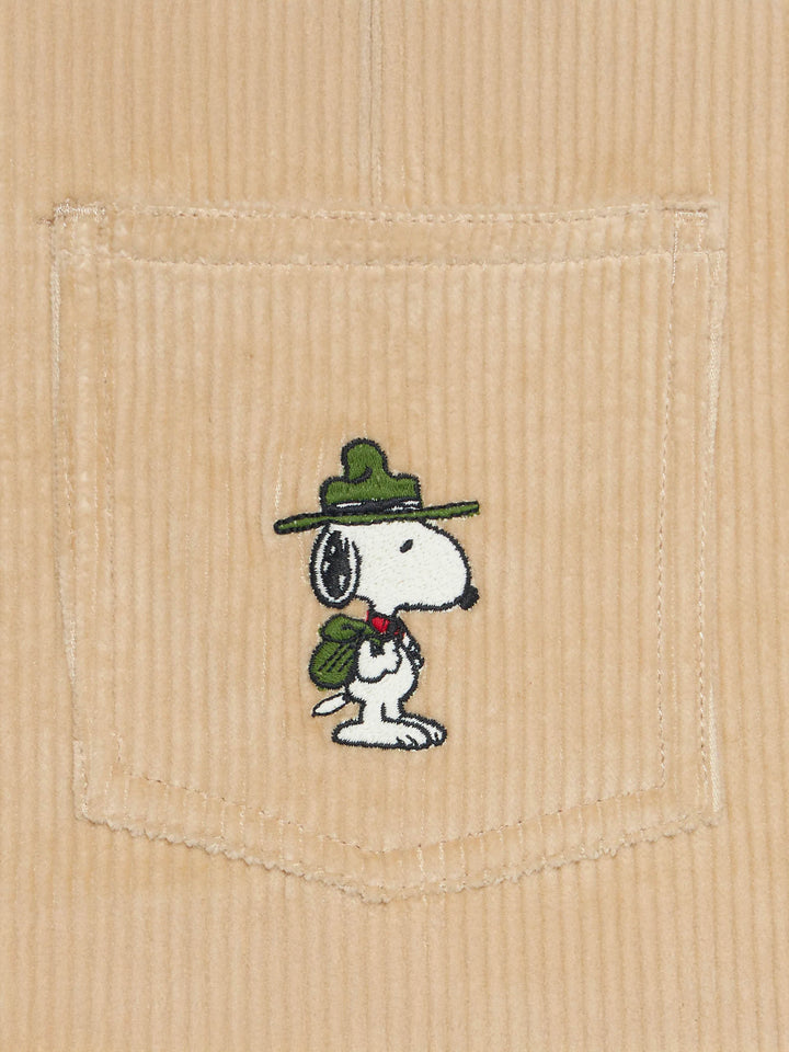Cord-Latzhose für Jungen mit Snoopy-Aufnäher | SNOOPY PEANUTS™ SONDEREDITION