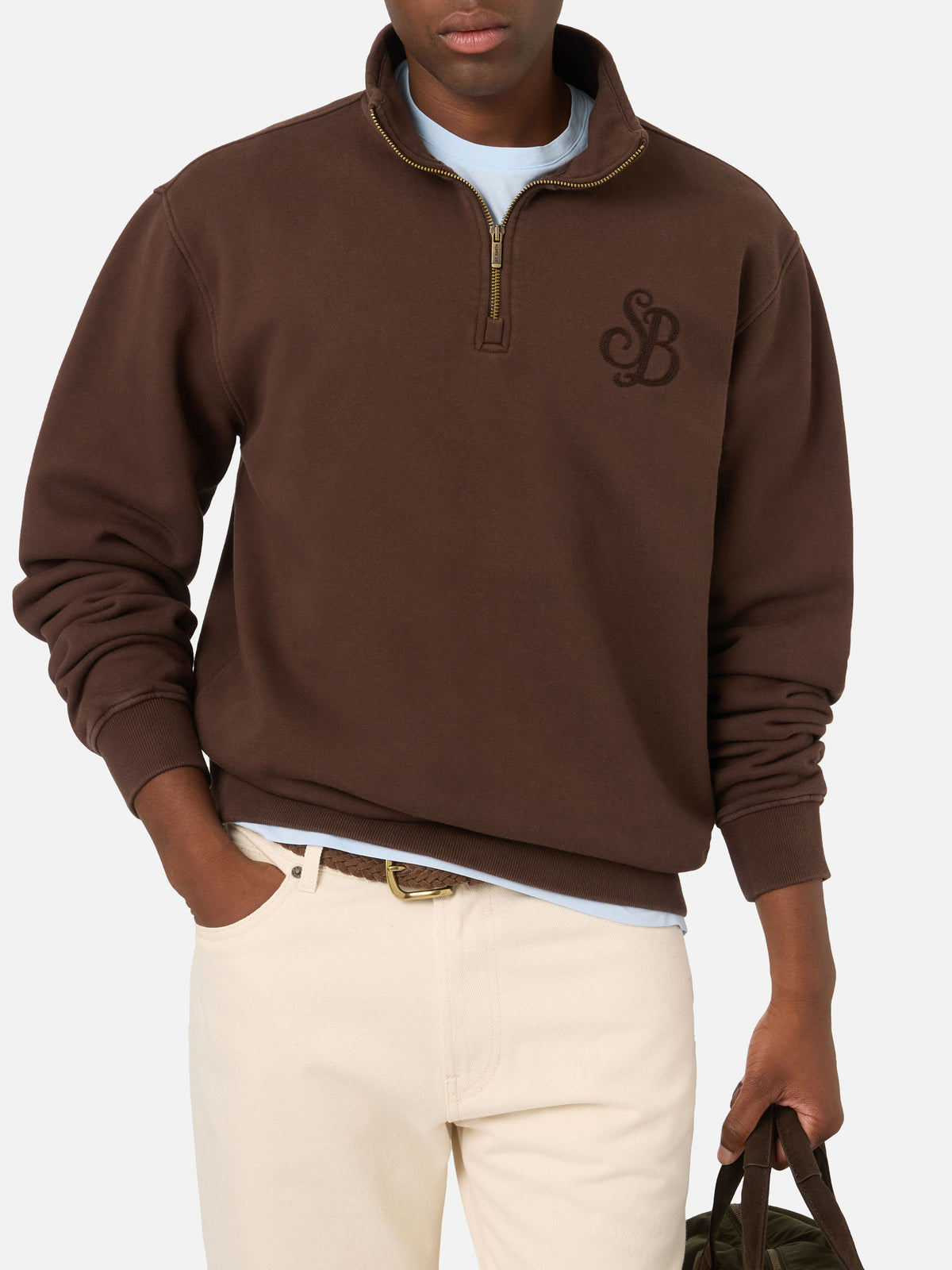 Sudadera de algodón Brown Kenneth con monograma SB Legacy 