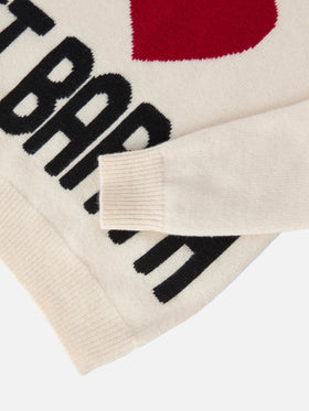 Maglione  Kyla Jr in  lana  con jacquard cuore St. Barth 