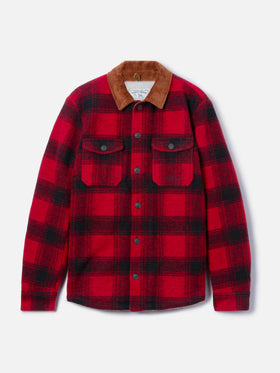 Landeck wool blend jacket with tartan pattern