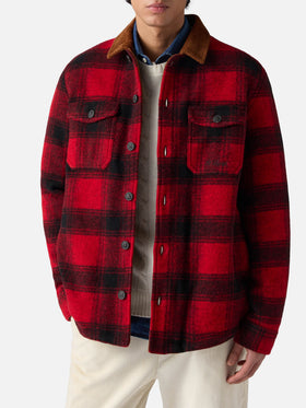 Landeck wool blend jacket with tartan pattern