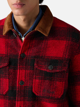 Landeck wool blend jacket with tartan pattern