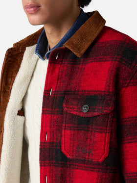 Landeck wool blend jacket with tartan pattern