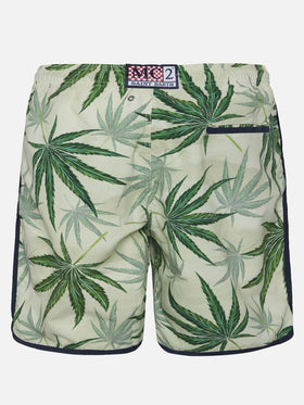 Boardshorts Lanikai with leaves print
