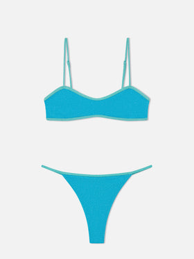 Bikini Laryn Jodene bralette lurex con piping