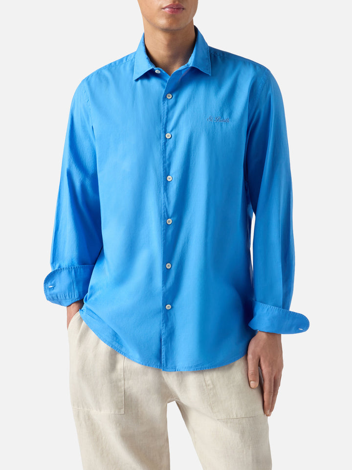 Camicia Chemise in cotone voile blu