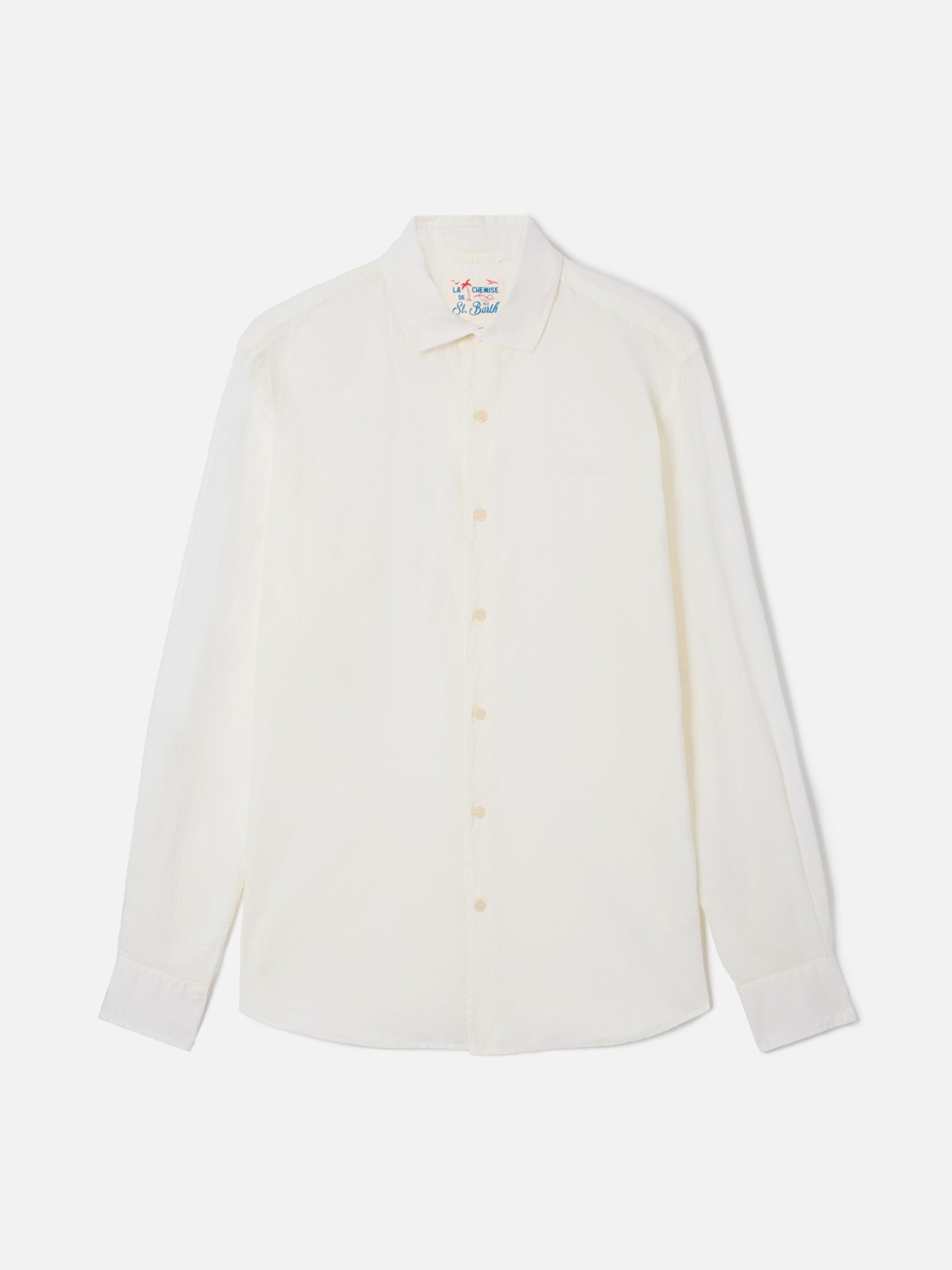 Camicia Chemise Ice in puro voile di cotone panna