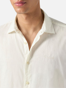 Camicia Chemise Ice in puro voile di cotone panna