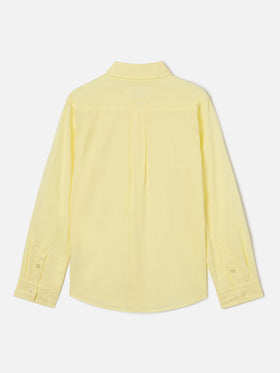 Chemise Jr jaune beurre en voile de coton 