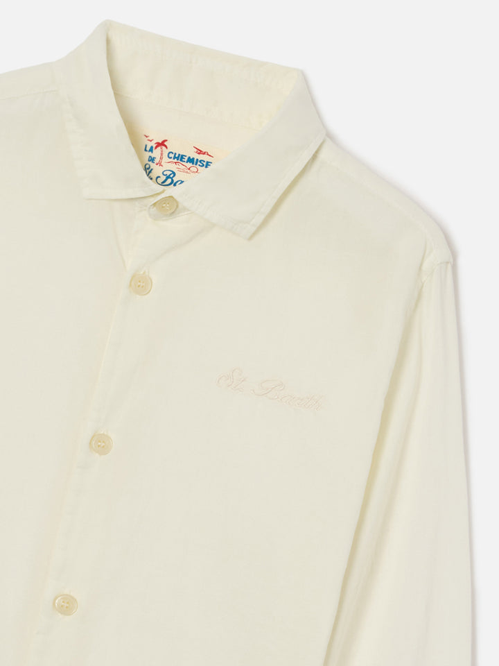 Cream Chemise Jr Hemd aus Baumwollvoile 