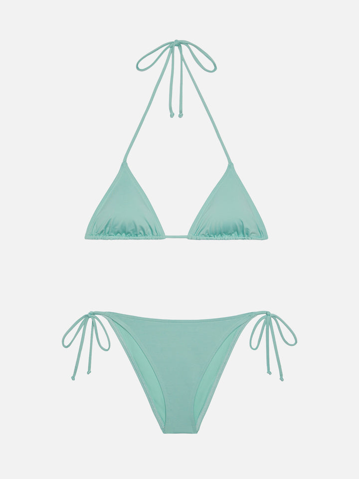 Leah Marielle classic triangle bikini in sage green