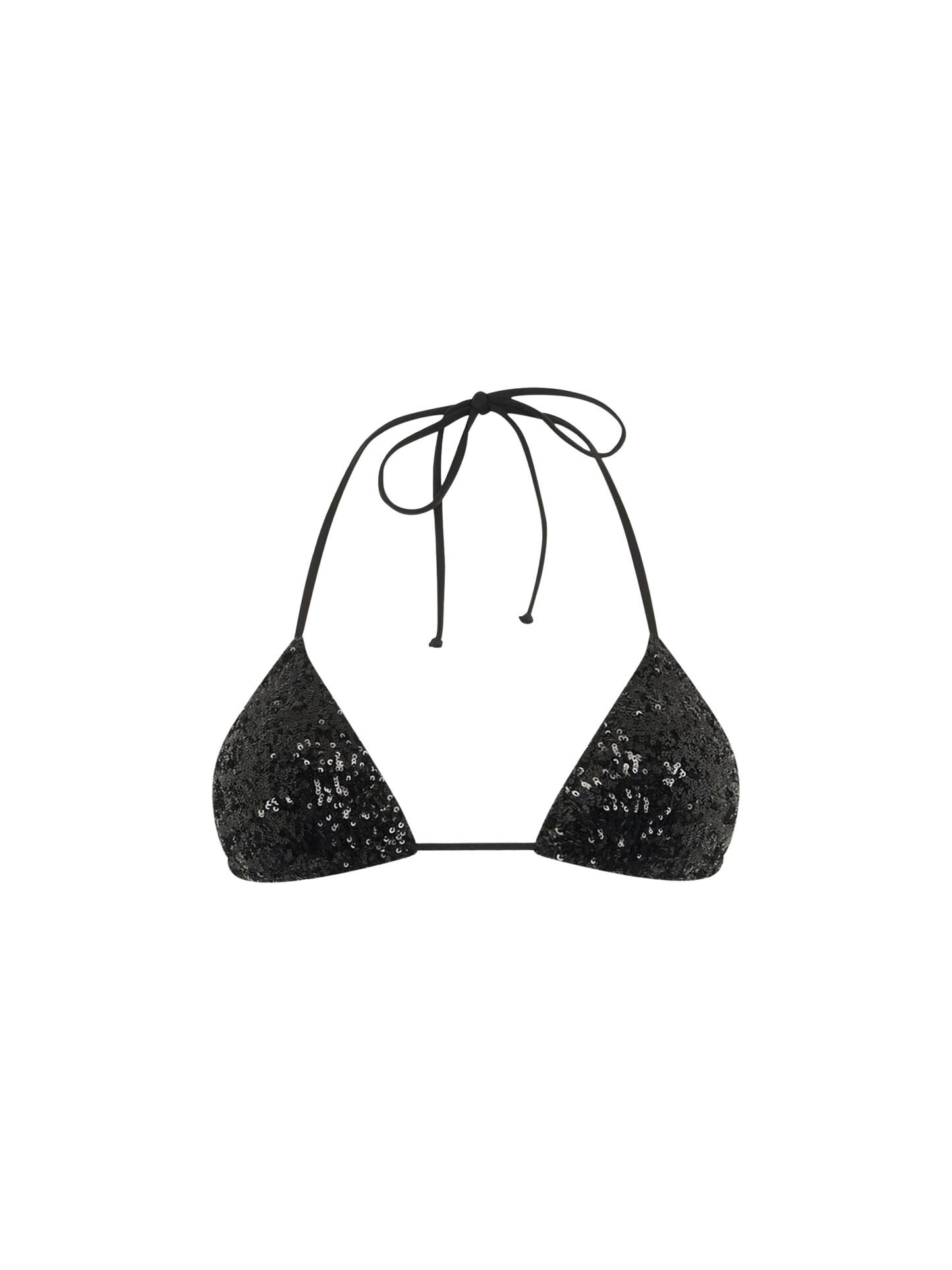 Woman black sequins triangle top Leah - MC2 Saint Barth